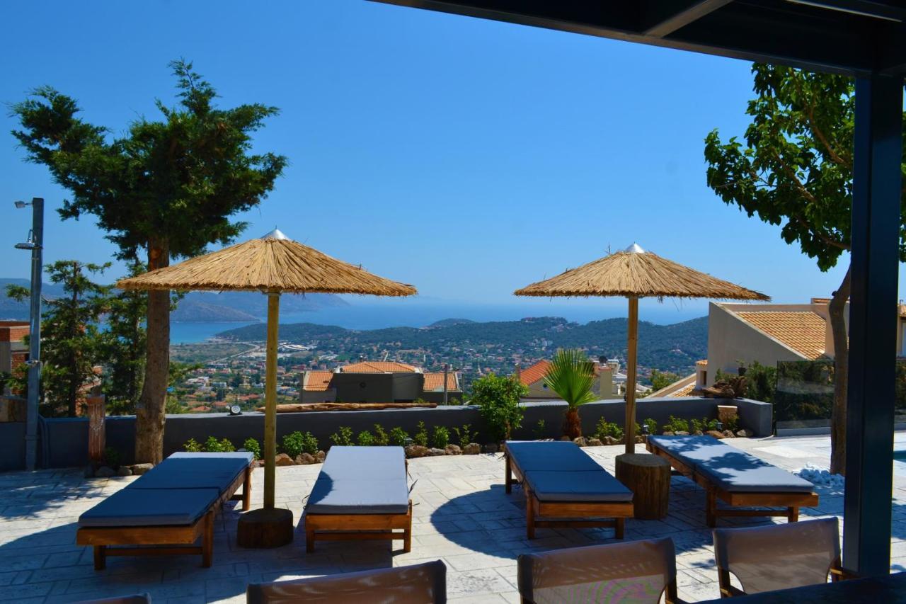 "Stergiou Luxury Apartment 2Nd Floor" Με Κοινη Πισινα Saronida Esterno foto