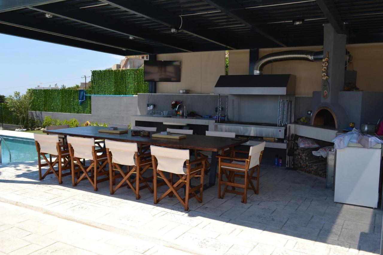 "Stergiou Luxury Apartment 2Nd Floor" Με Κοινη Πισινα Saronida Esterno foto