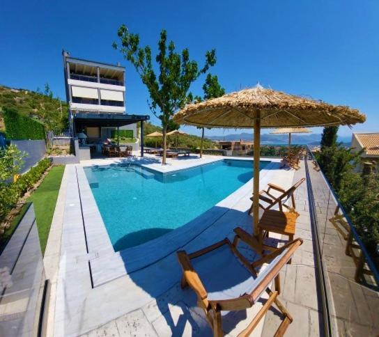 "Stergiou Luxury Apartment 2Nd Floor" Με Κοινη Πισινα Saronida Esterno foto