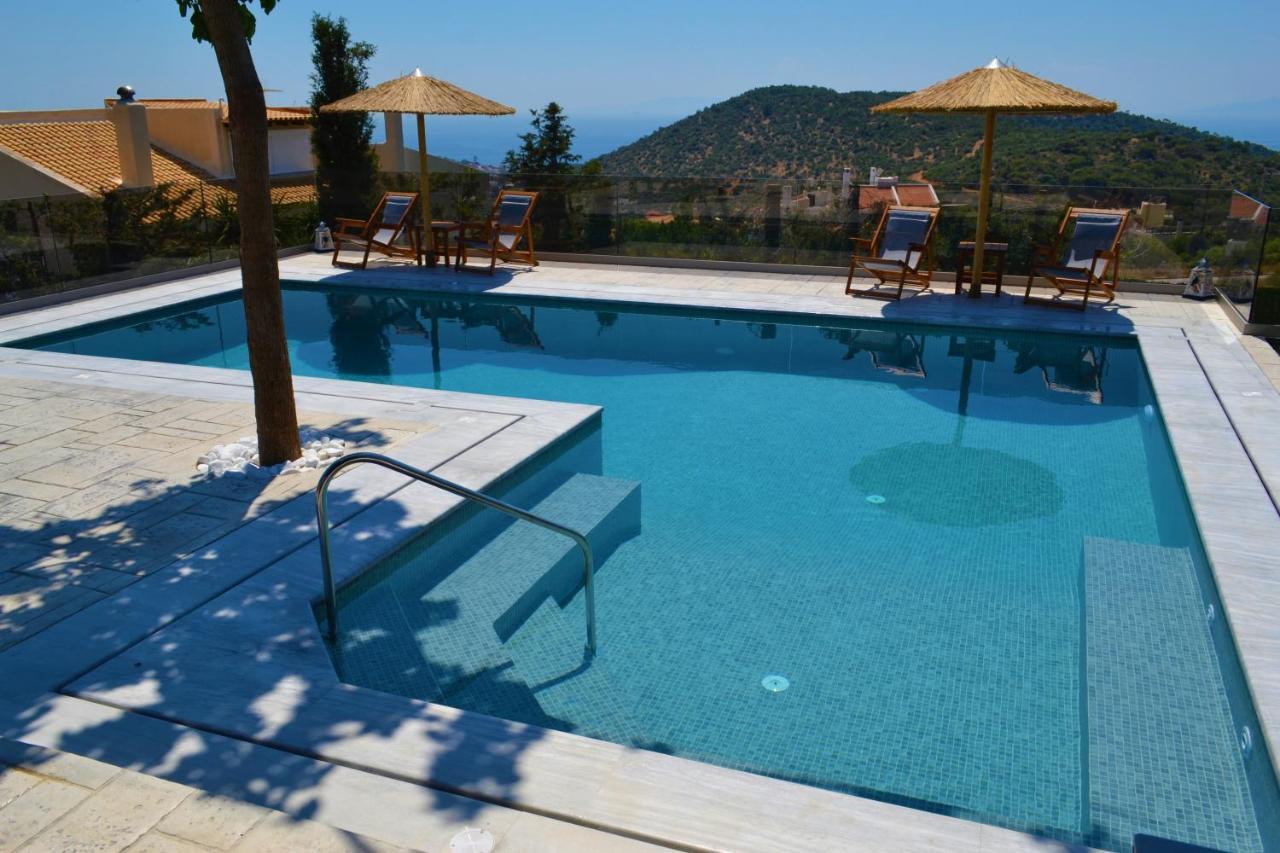 "Stergiou Luxury Apartment 2Nd Floor" Με Κοινη Πισινα Saronida Esterno foto