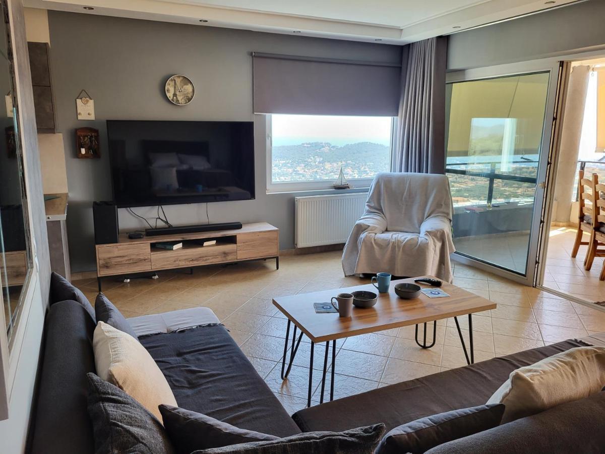 "Stergiou Luxury Apartment 2Nd Floor" Με Κοινη Πισινα Saronida Esterno foto