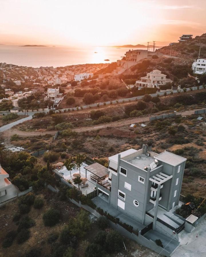 "Stergiou Luxury Apartment 2Nd Floor" Με Κοινη Πισινα Saronida Esterno foto