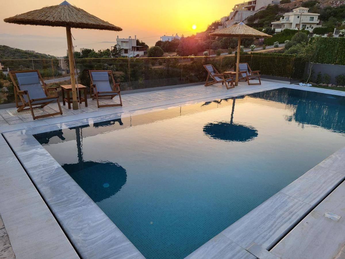 "Stergiou Luxury Apartment 2Nd Floor" Με Κοινη Πισινα Saronida Esterno foto